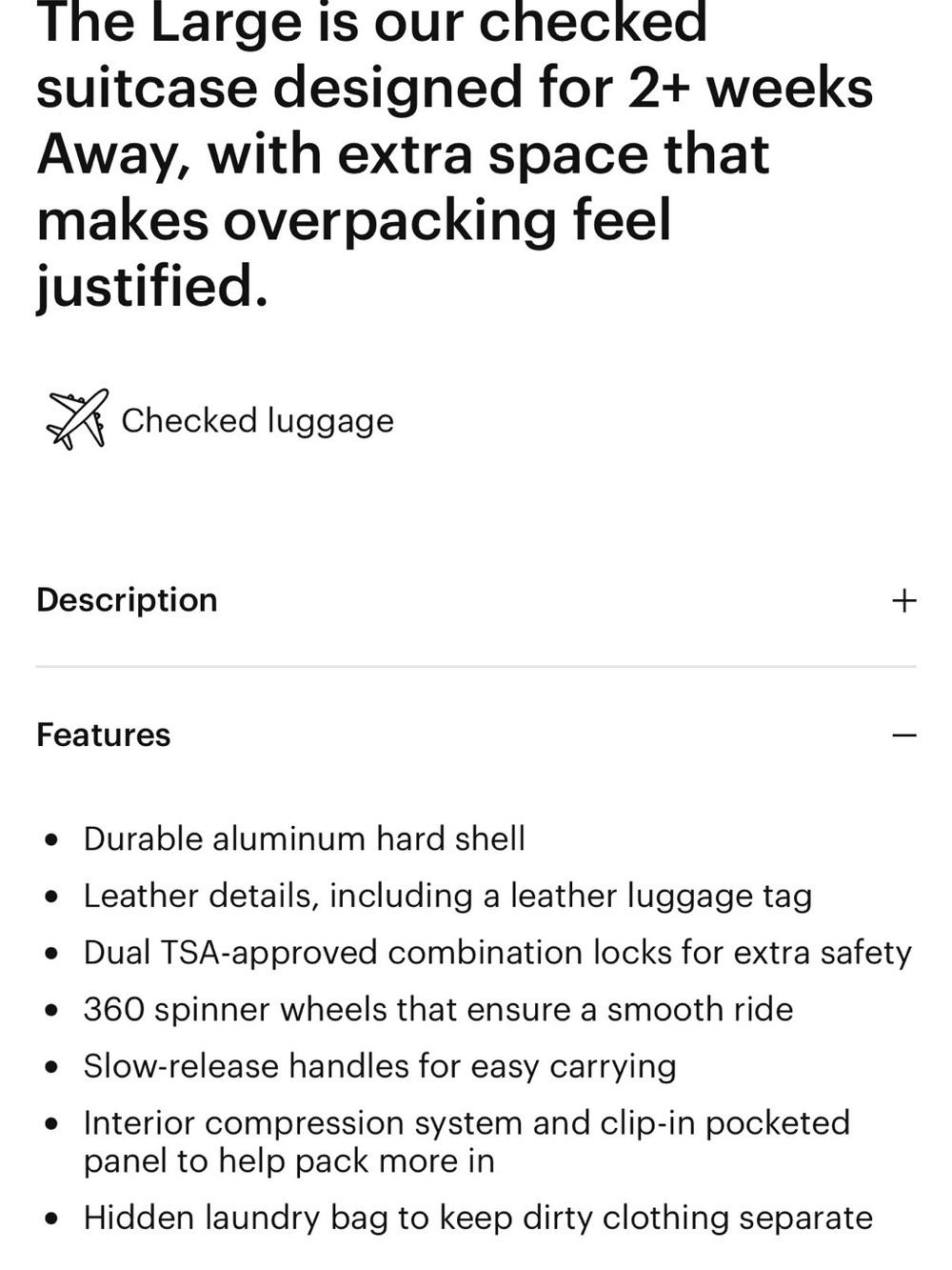 Away The Large Aluminum Edition Checked Luggage in Silver - Picture 3 of 13